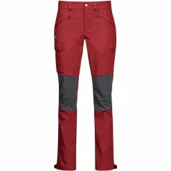 Bergans Nordmarka Hybrid Pants Women red sand/solid dark grey