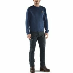Fjällräven Vardag Lite Trousers Men dark navy -Casual Pants and Jeans Shop fjaellraeven vardag lite trousers men dark navy 3