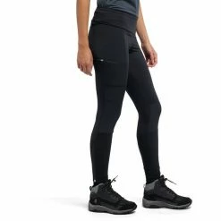 Haglöfs Fjell Hybrid Tights Women true black -Casual Pants and Jeans Shop hagloefs fjell hybrid tights women true black 5