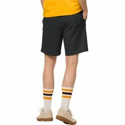 Jack Wolfskin Essential Sweat Shorts Men black -Casual Pants and Jeans Shop jack wolfskin essential sweat shorts men black 3