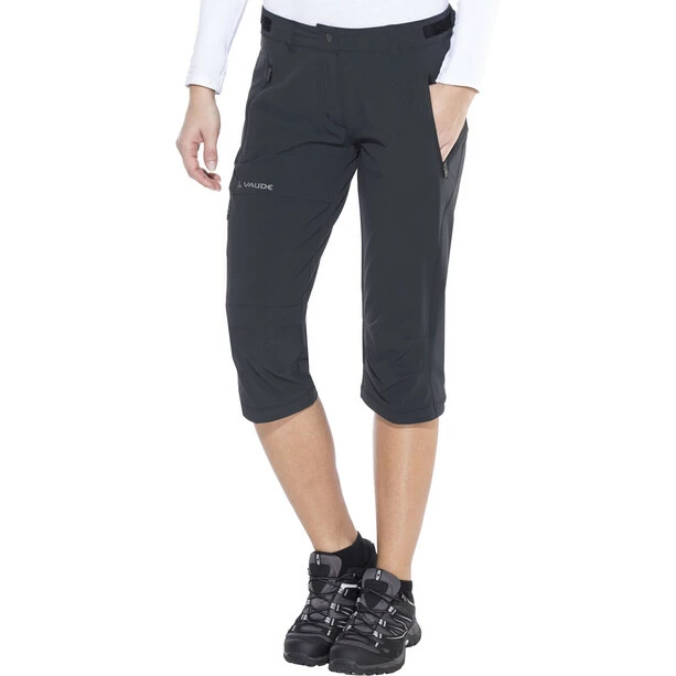 VAUDE Farley II Stretch T-Zip Capri Women black VAUDE Farley II Stretch T-Zip Capri Women black -Casual Pants and Jeans Shop vaude farley ii stretch t zip capri women black 3 1