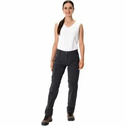 VAUDE Farley Stretch ZO II T-Zip Pants Women black -Casual Pants and Jeans Shop vaude farley stretch zo ii t zip pants women black 5