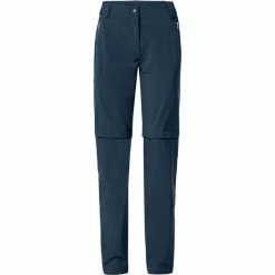 VAUDE Farley Stretch ZO II T-Zip Pants Women dark sea