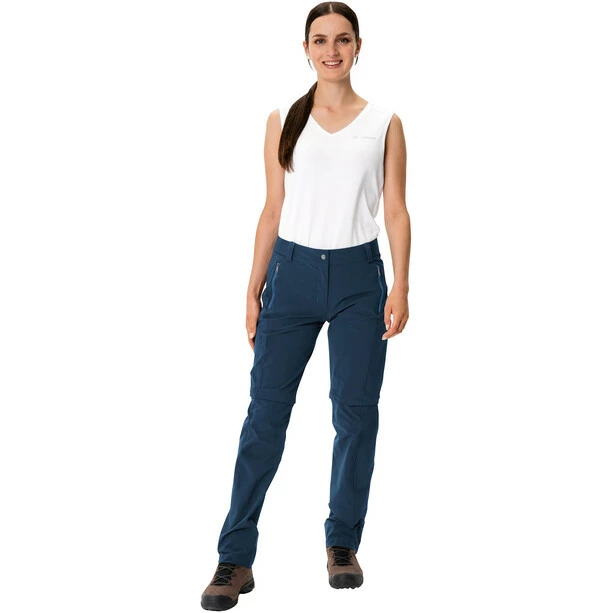 VAUDE Farley Stretch ZO II T-Zip Pants Women dark sea VAUDE Farley Stretch ZO II T-Zip Pants Women dark sea -Casual Pants and Jeans Shop vaude farley stretch zo ii t zip pants women dark sea 5