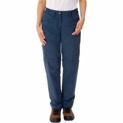 VAUDE Farley ZO V Pants Women dark sea -Casual Pants and Jeans Shop vaude farley zo v pants women dark sea 3