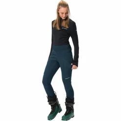 VAUDE Larice Slim Fit Tights Women dark sea -Casual Pants and Jeans Shop vaude larice slim fit tights women dark sea 5